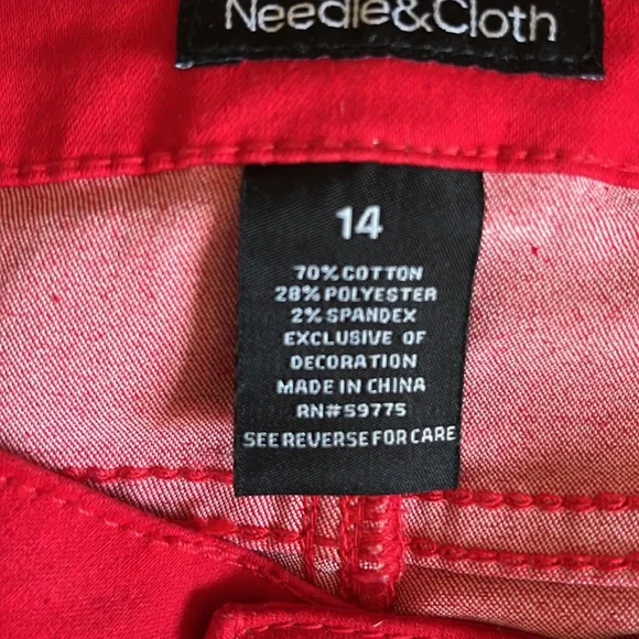 Bright red pants - Picture 7 of 10